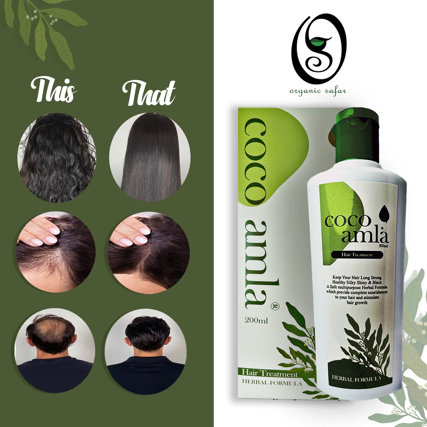 COCO AMLA HAIR OIL BY ORGANIC SAFAR